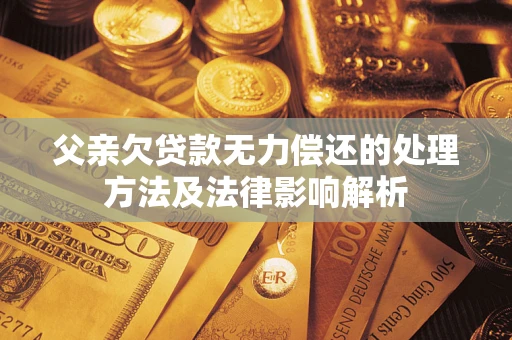 济南父亲欠贷款无力偿还的处理方法及法律影响解析 济南父亲欠贷款无力偿还的处理方法及法律影响解析